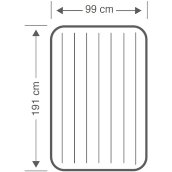 Intex vazdušni krevet 99x191x30cm sa Fiber-tech tehnologijom i ugrađenom pumpom 64116NP